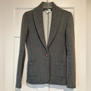 James Perse Gray French Terry Blazer